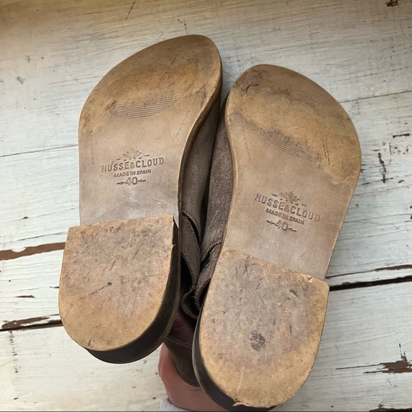 Musse & Cloud Ciara Boho Suede Leather Open Toe & Heel Ankle Bootie Sandal - Picture 12 of 13